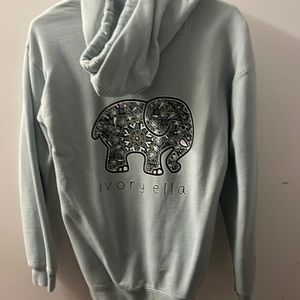 Ivory Ella sweatshirt, barley worn, RARE PATTERN